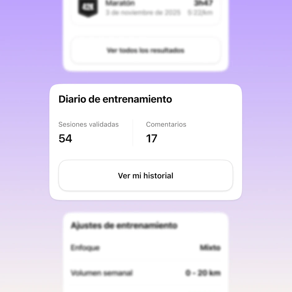 visual acceso diario entrenamiento app campus coach