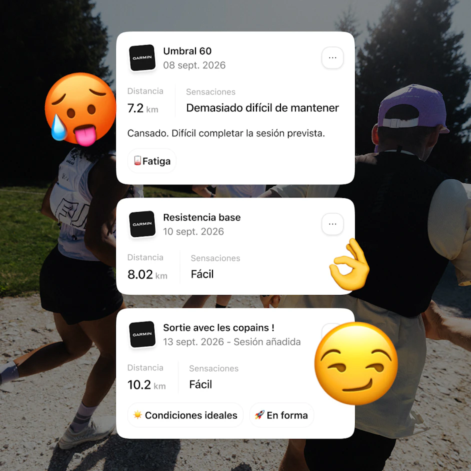 visual lista sesiones diario entrenamiento app campus coach