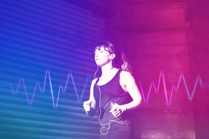 femme cardio ecouteurs