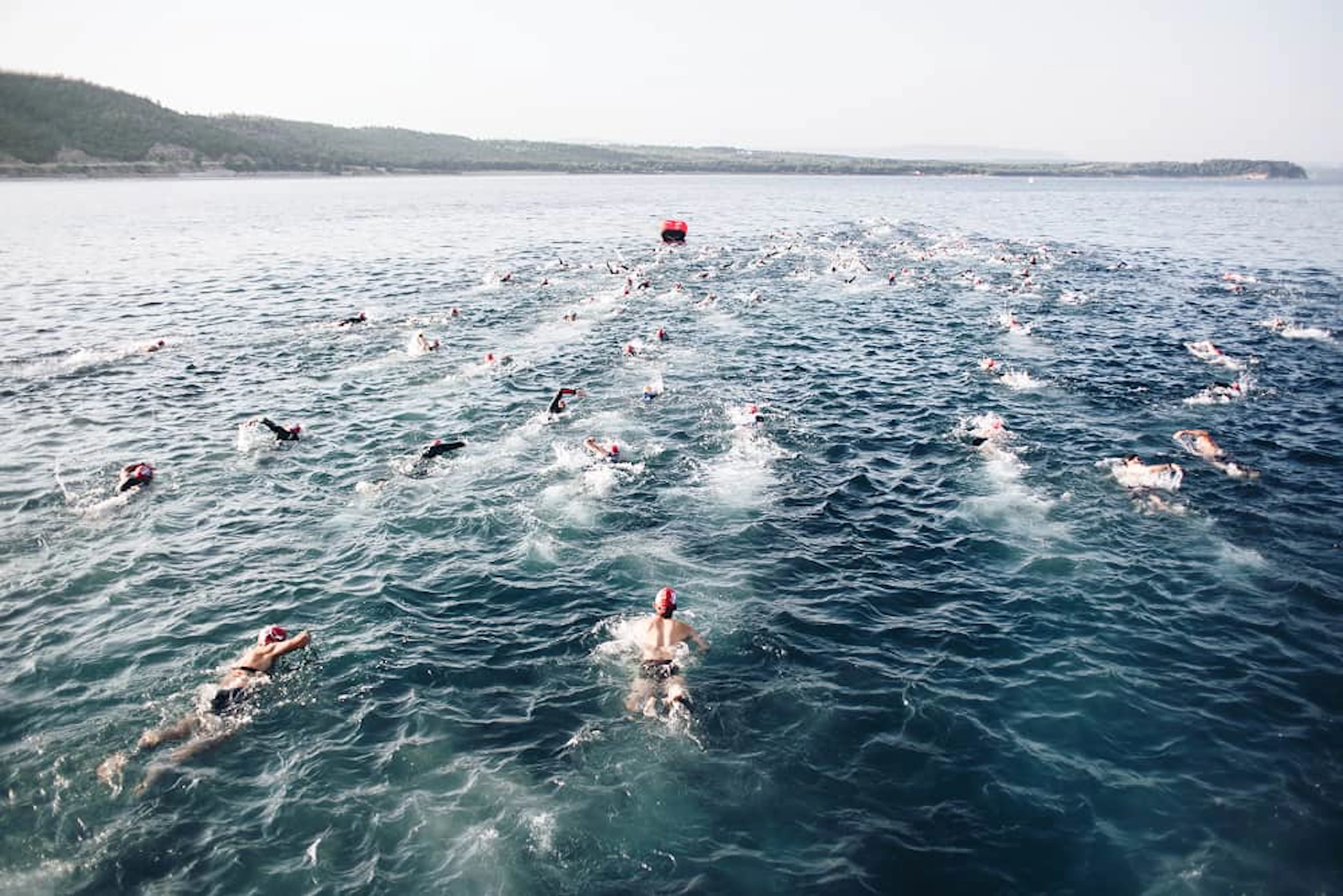 nageurs triathlon
