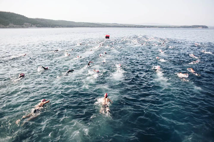 nageurs triathlon