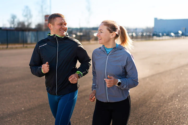 deux coureurs parlent