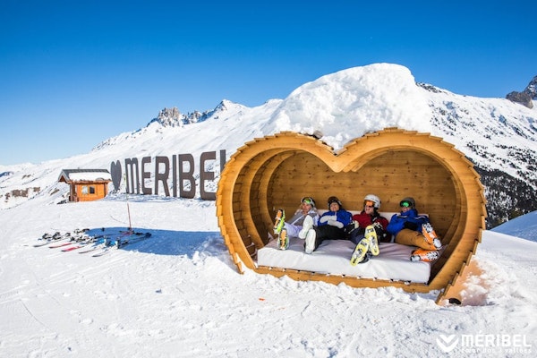 Méribel ski resort in the 3 Vallées