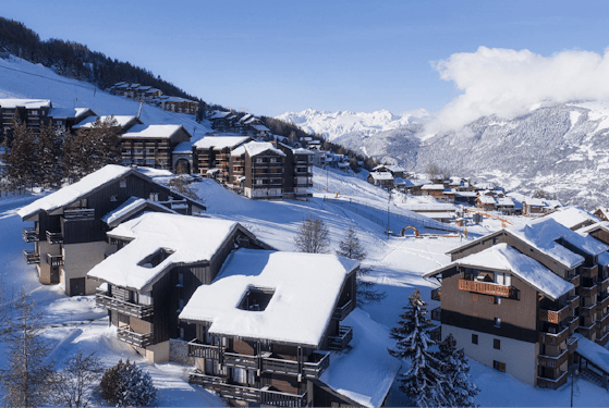 La Plagne - Paradiski ski resort – ski slopes and ski lifts