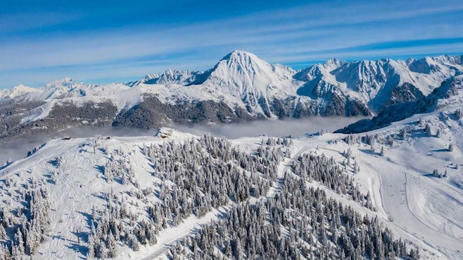Le Collet D Allevard ski resort – ski slopes and ski lifts