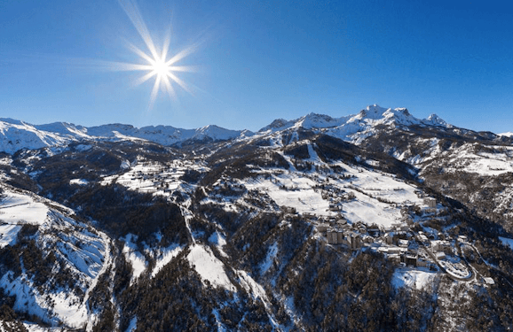 Le Sauze ski resort in Haute-Provence