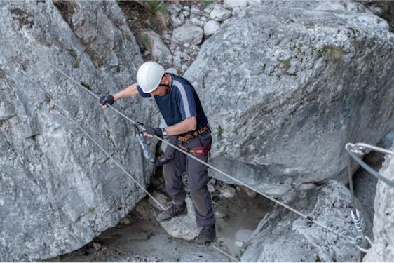 Débuter la via ferrata