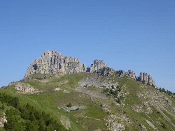 Aiguilles de Chabrières peaks in the Écrins massif