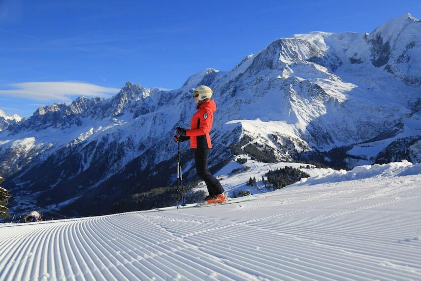 Pistes de ski de Chamonix Mont-Blanc en hiver — station partenaire Passe Montagne
