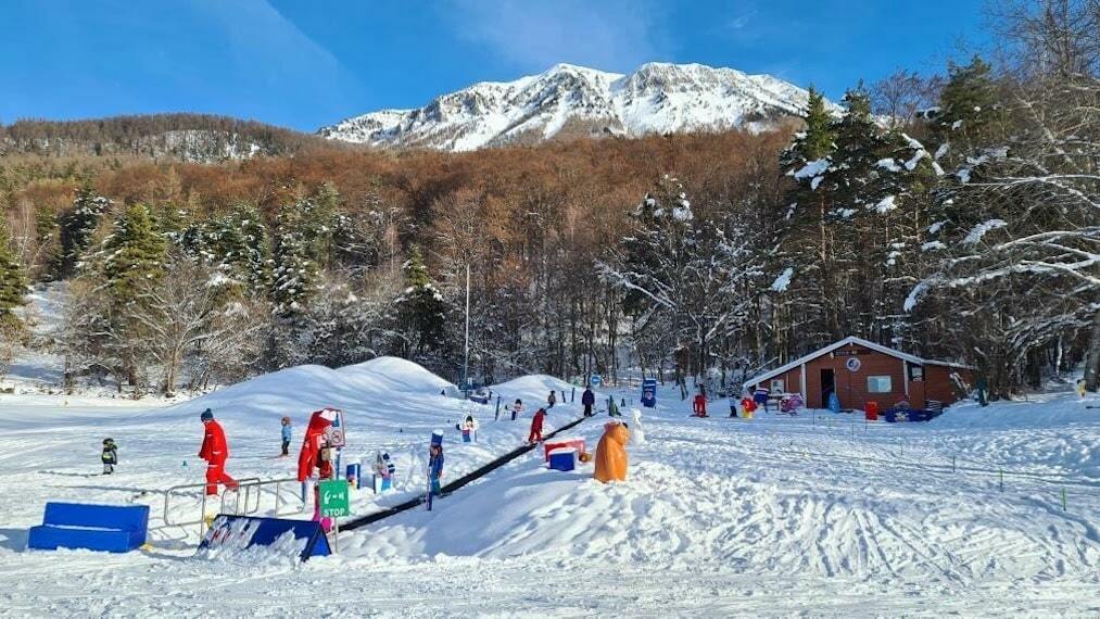 Espace débutant et tapis roulant de Montclar dans les Alpes-de-Haute-Provence