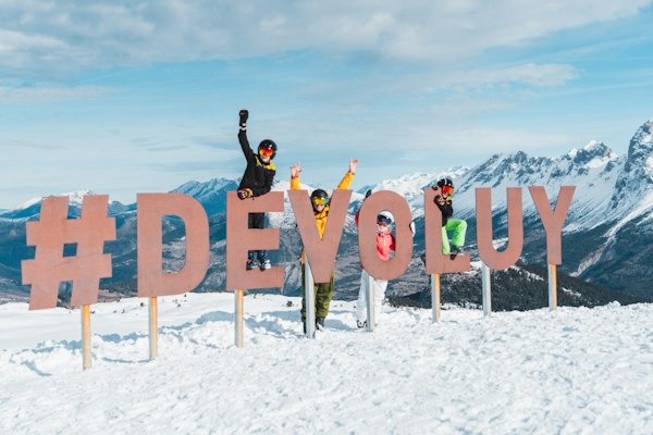 Pistes de ski du domaine du Dévoluy dans les Hautes-Alpes