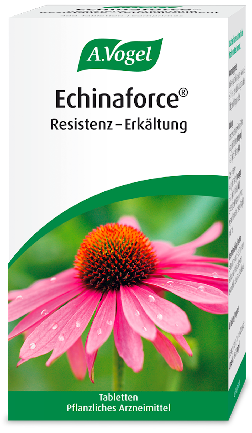 Produktaufnahme von A.Vogel Echinaforce® Resistenz-Erkältung. 400 Tabletten.