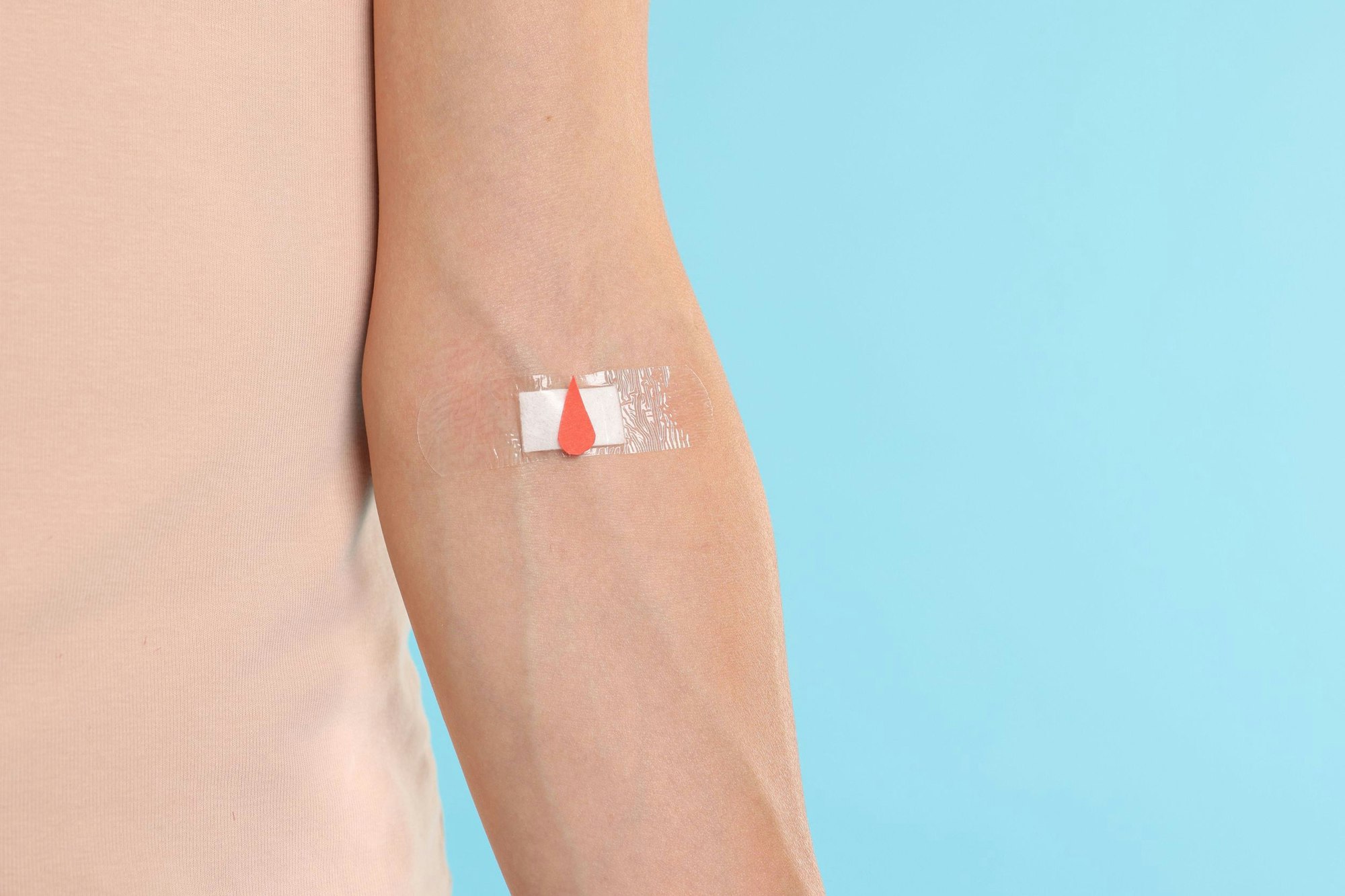 Blutgefässe an einem Arm