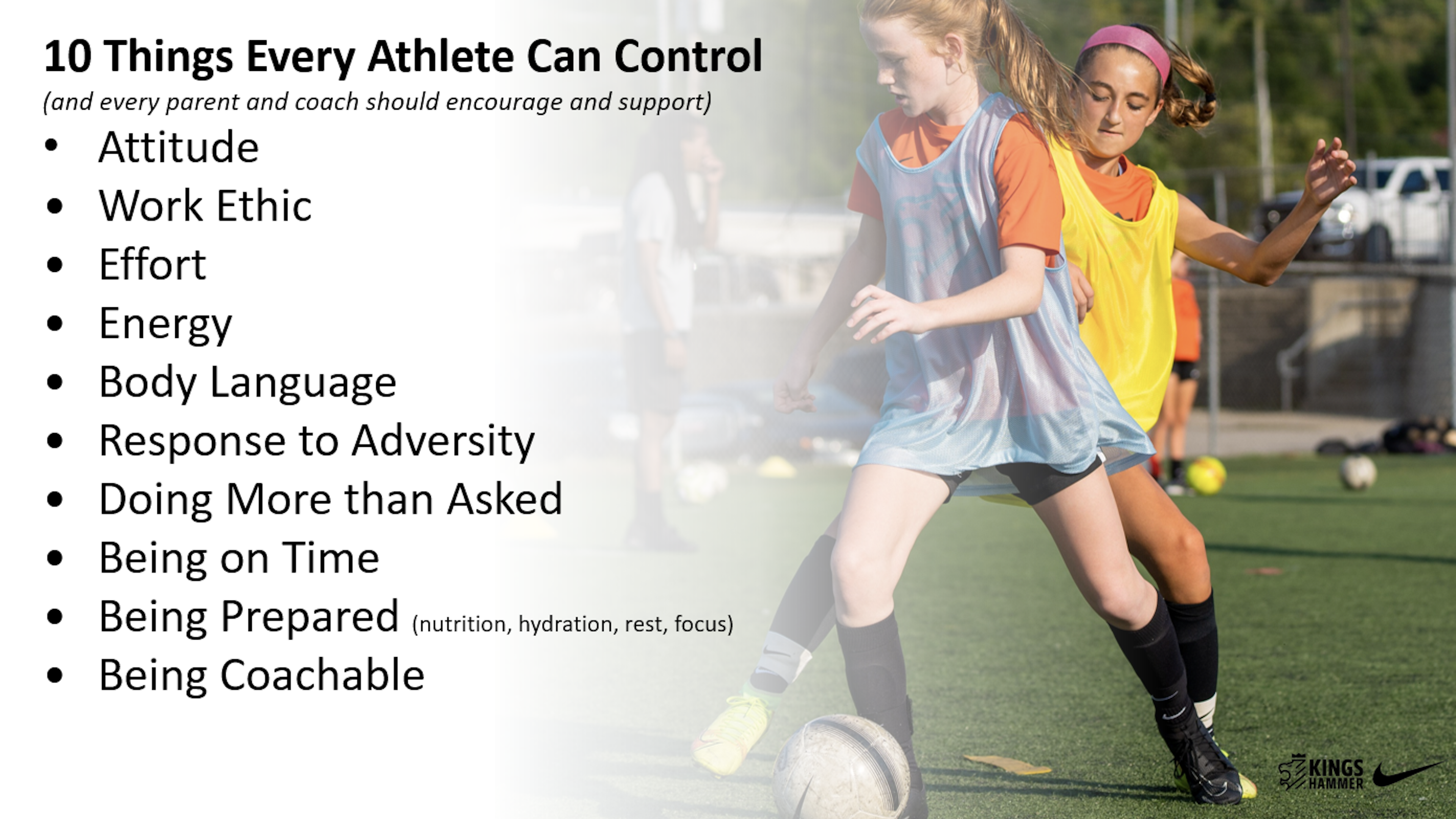 Controlling the “Controllables” in our Lives