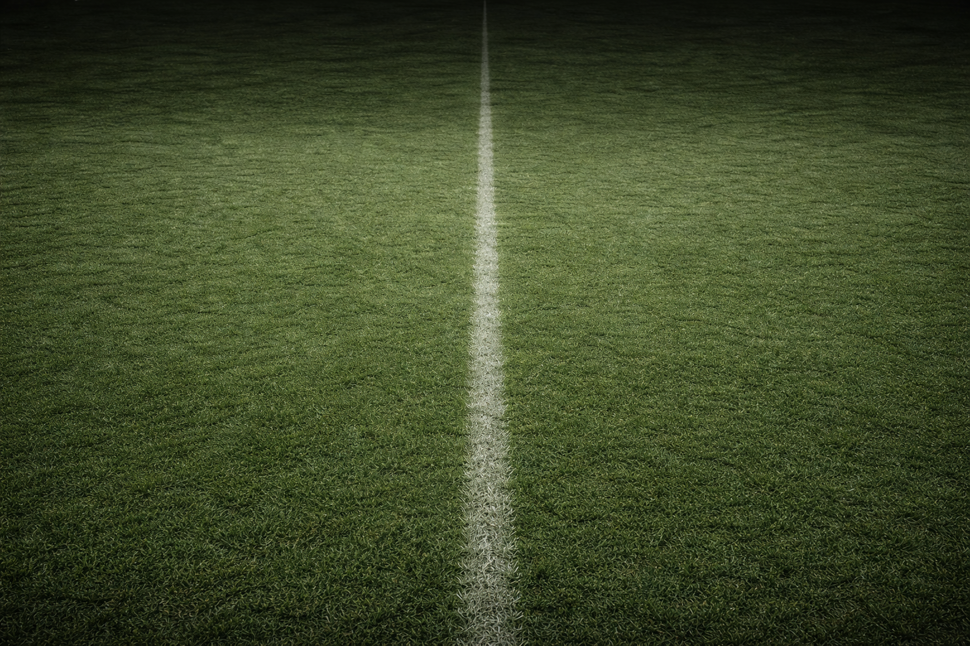 Soccer pitch under stadium lights