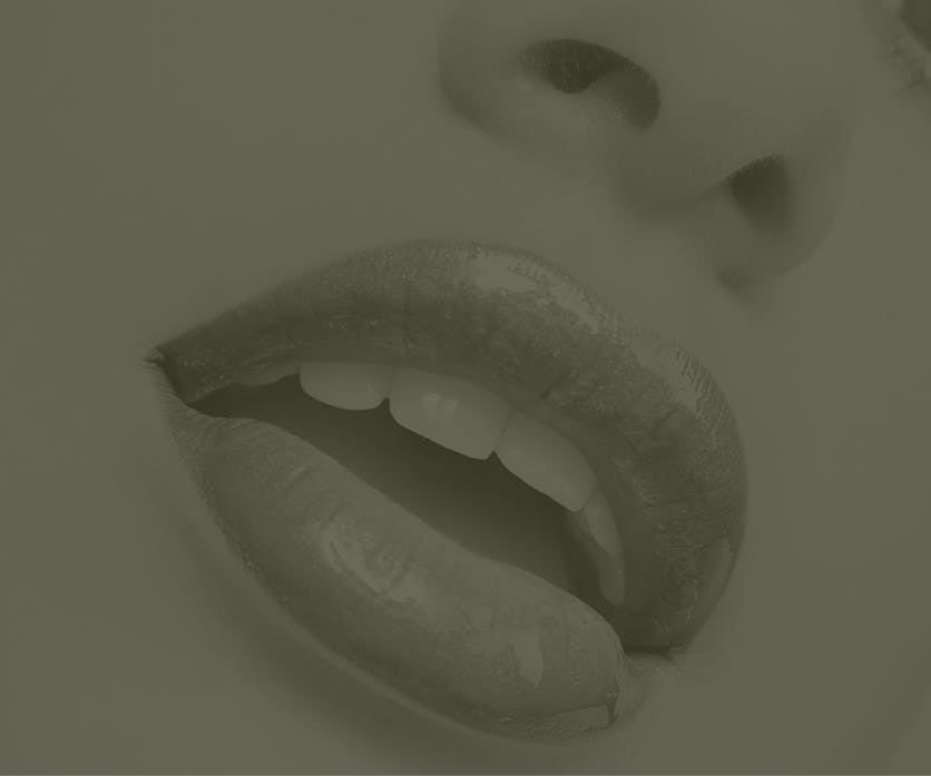 Close up of a womans lips