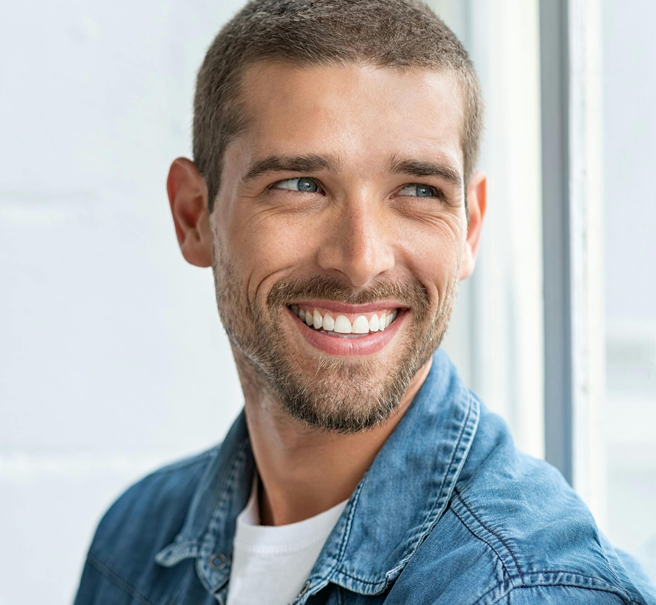 Man smiling