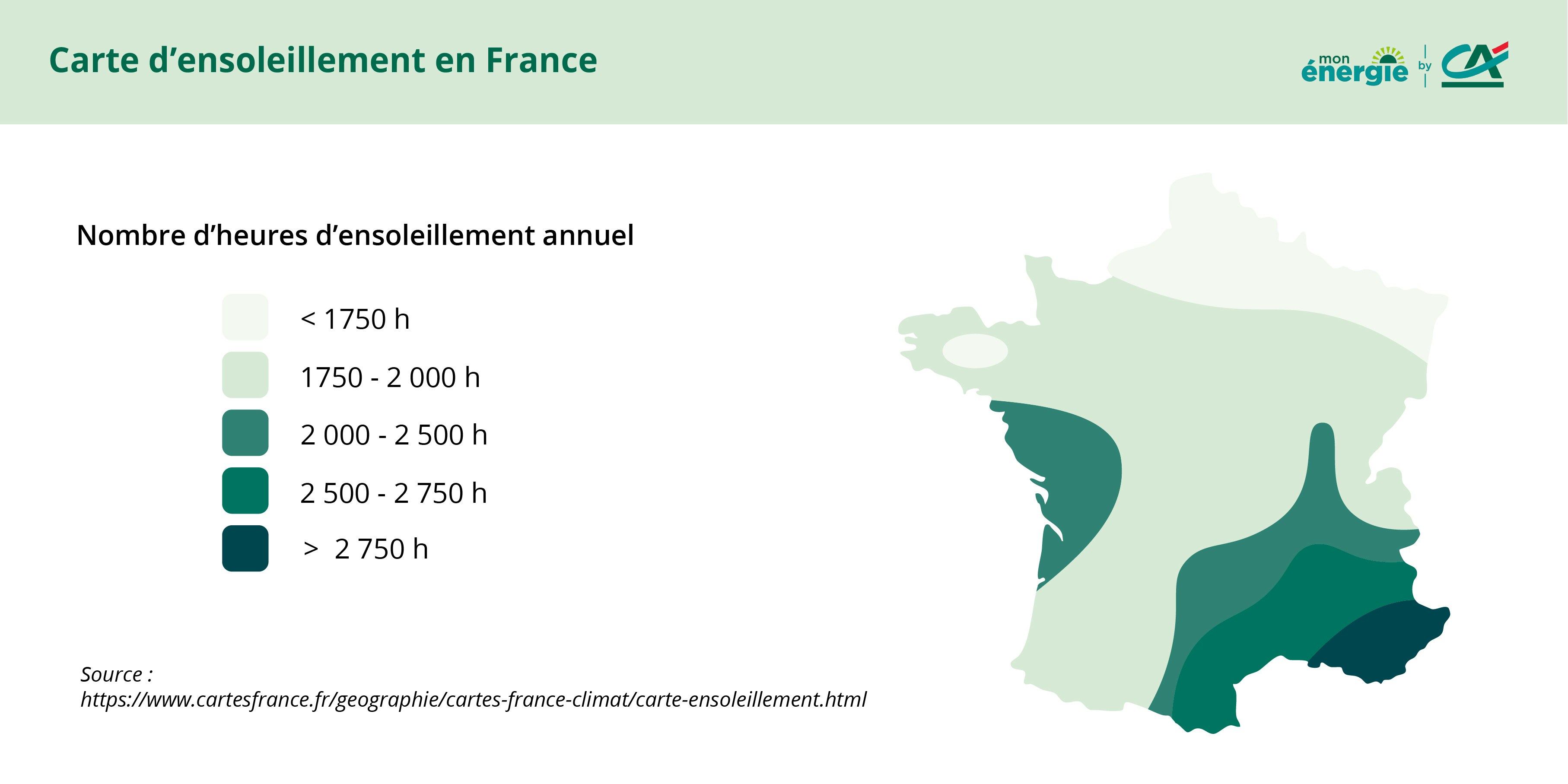 carte ensoleillement france