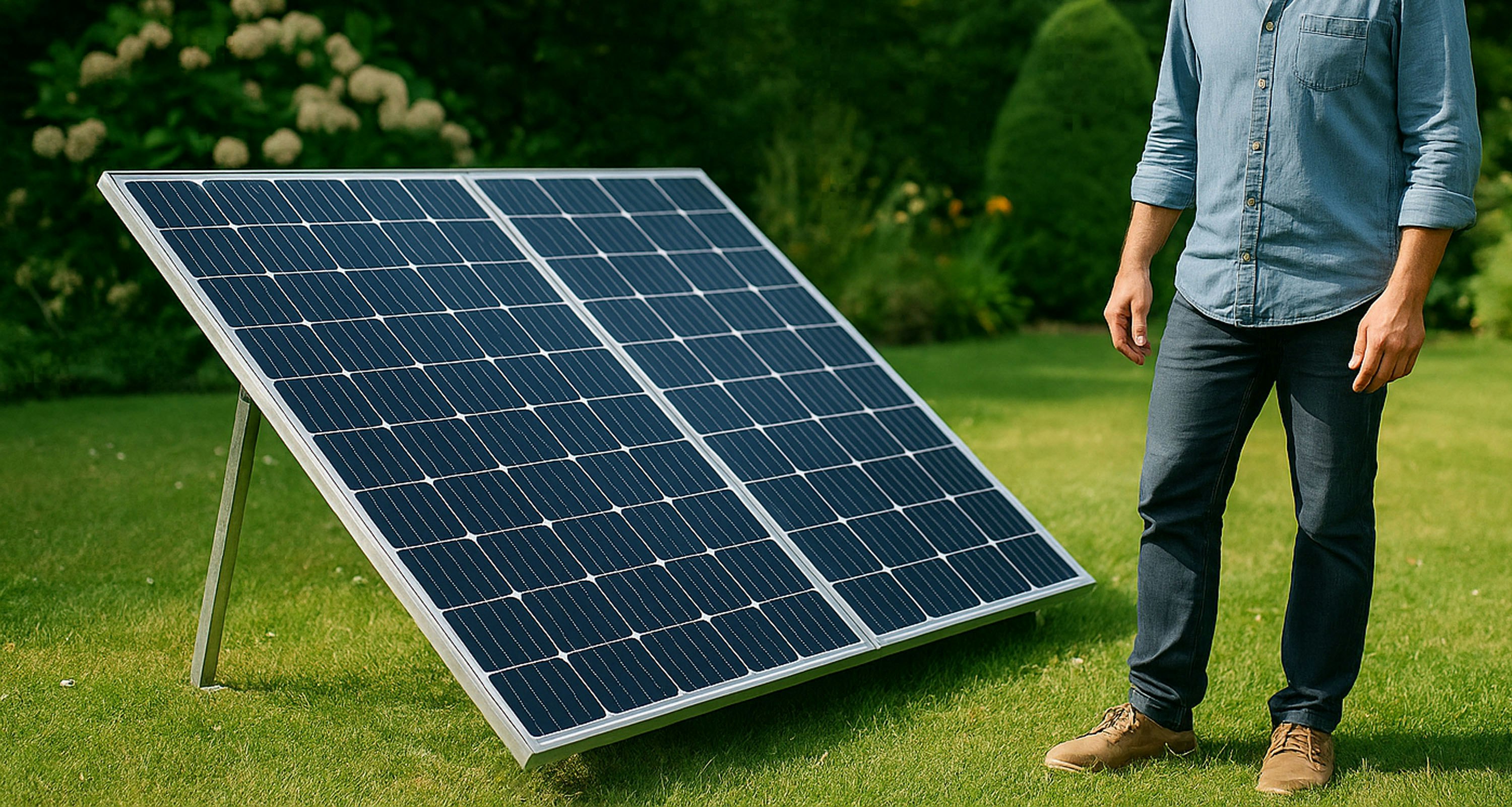 panneau solaire au sol