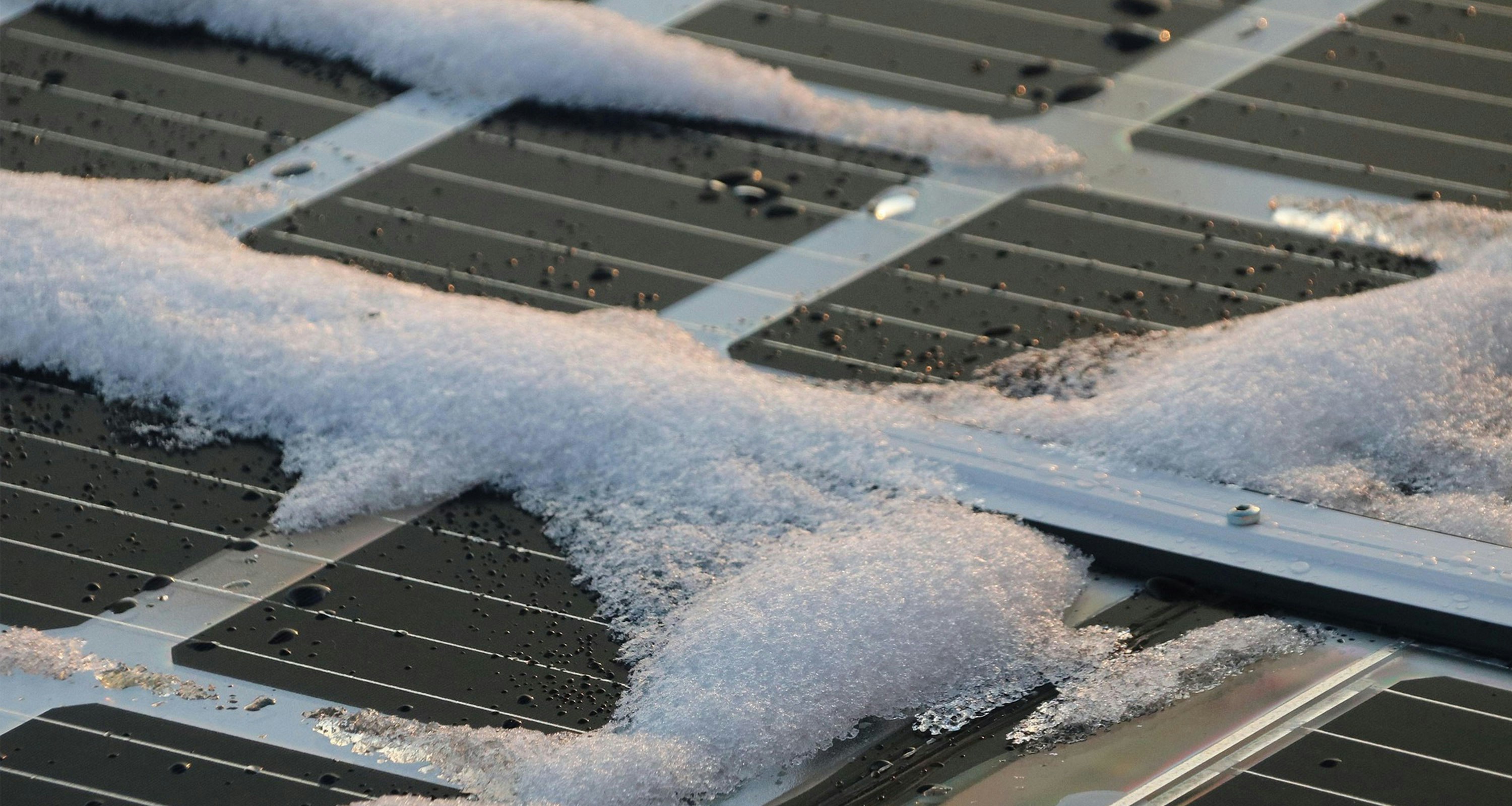 hiver panneau solaire