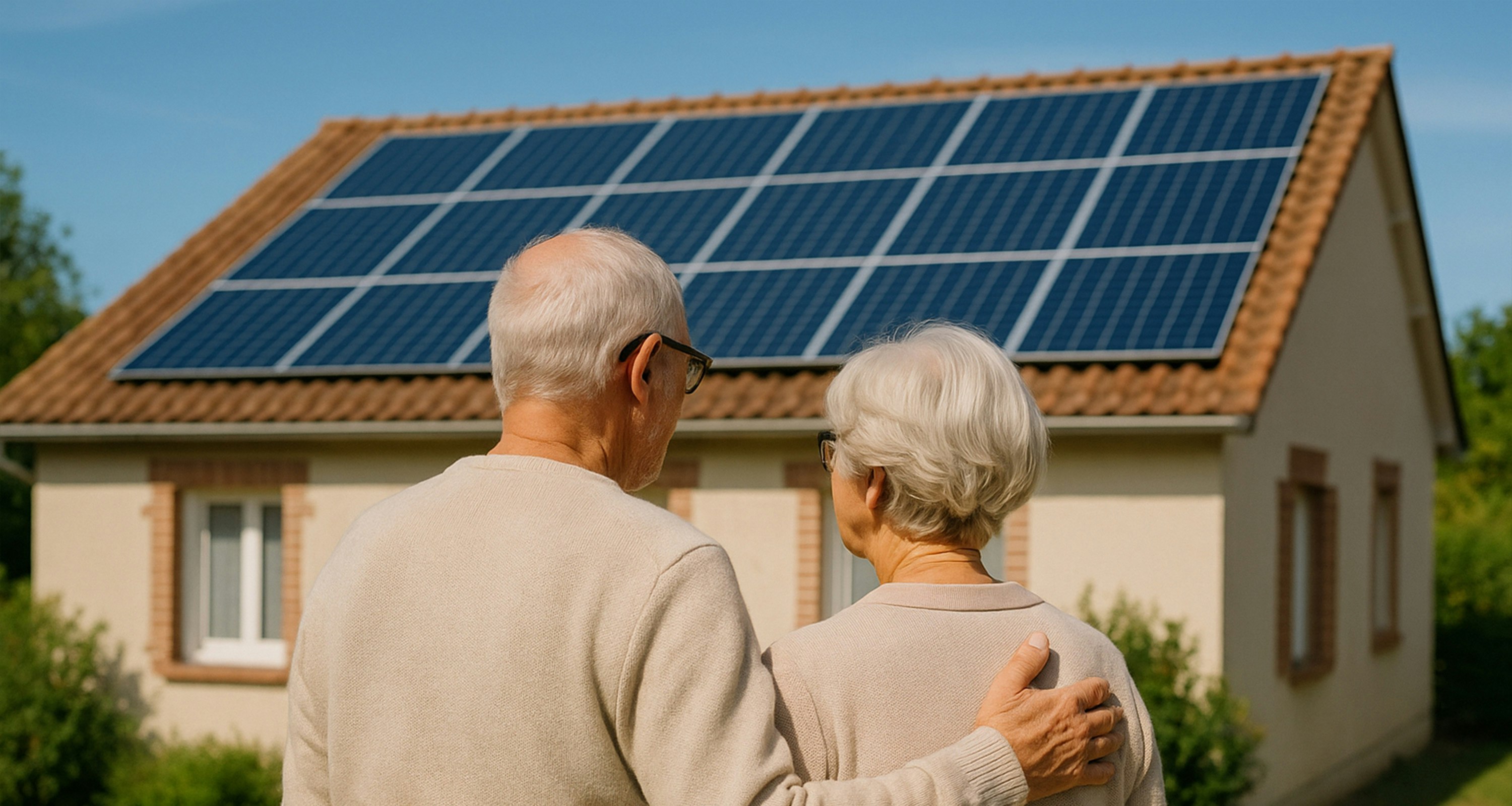 énergie solaire à la retraire
