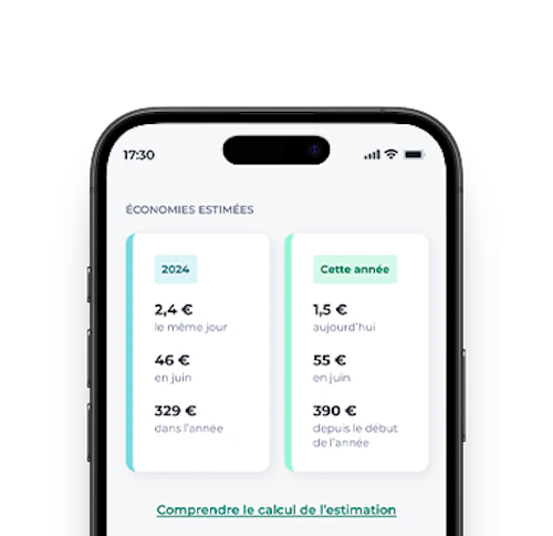 capture d'écran application Mon Énergie by CA economies réalisées