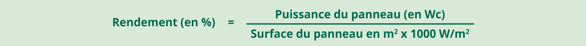 calcul-du-rendement panneau solaire