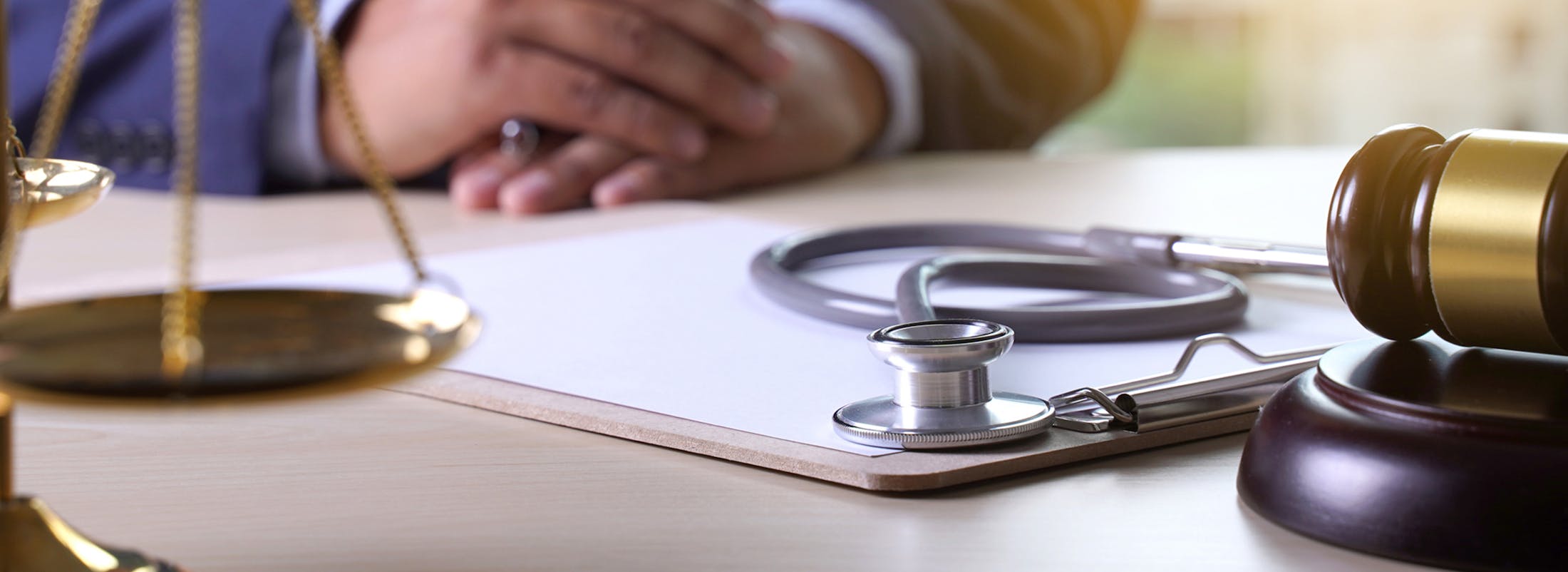 Doctor's stethoscope on a clipboard