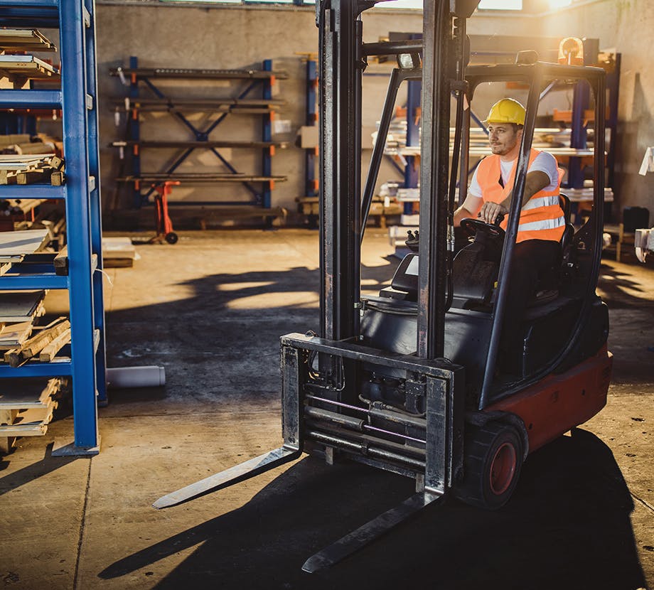 Forklift driver