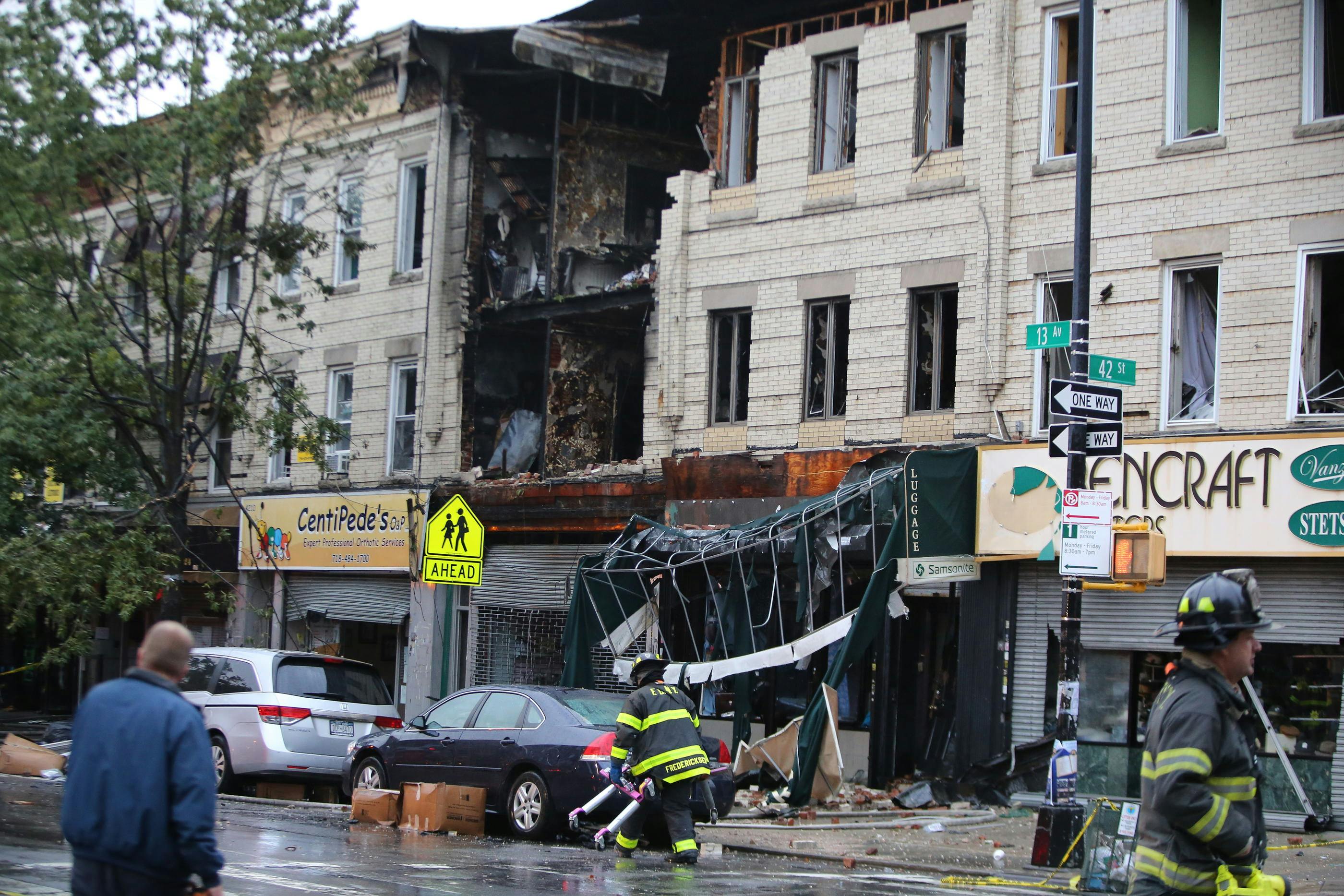 Collapsed building