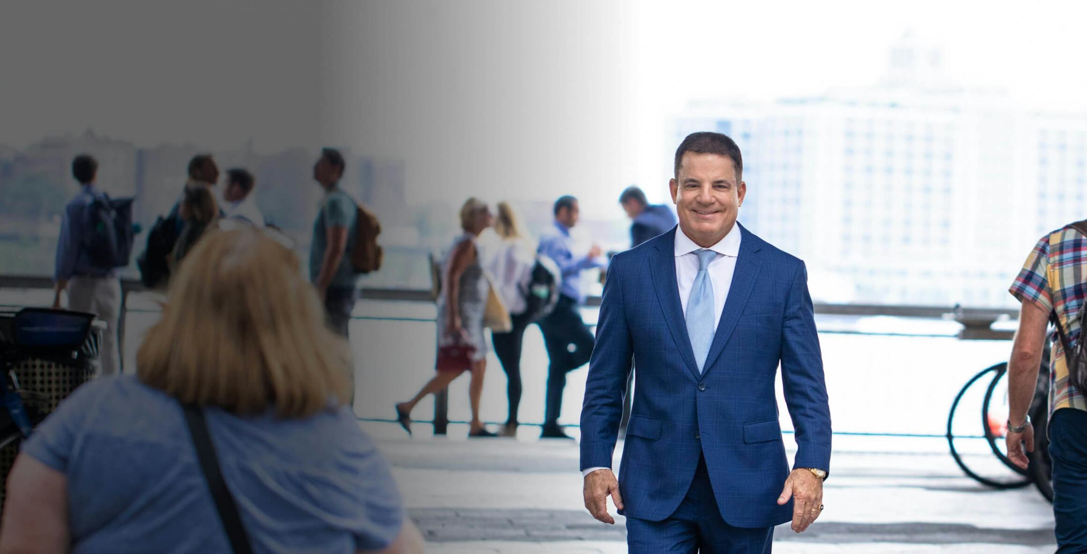 MSL Legal Services - Michael S. Lamonsoff walking