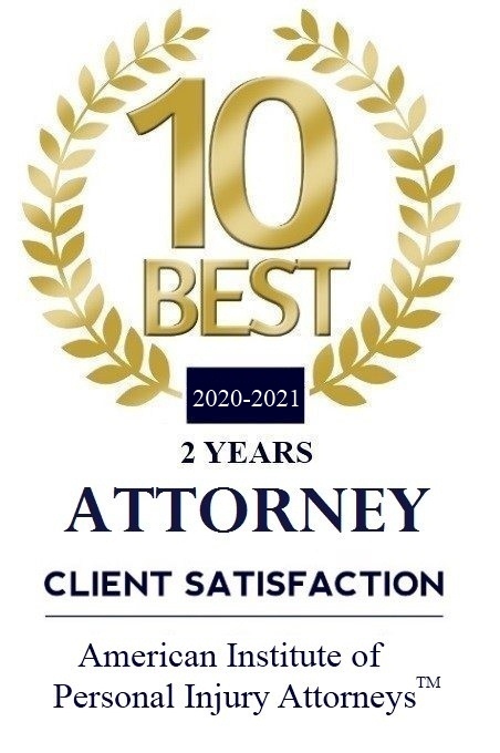 American Institute of Personal Injury Attorneys; <span class='block'>10 Best Attorneys 2020 - 2022.</span>