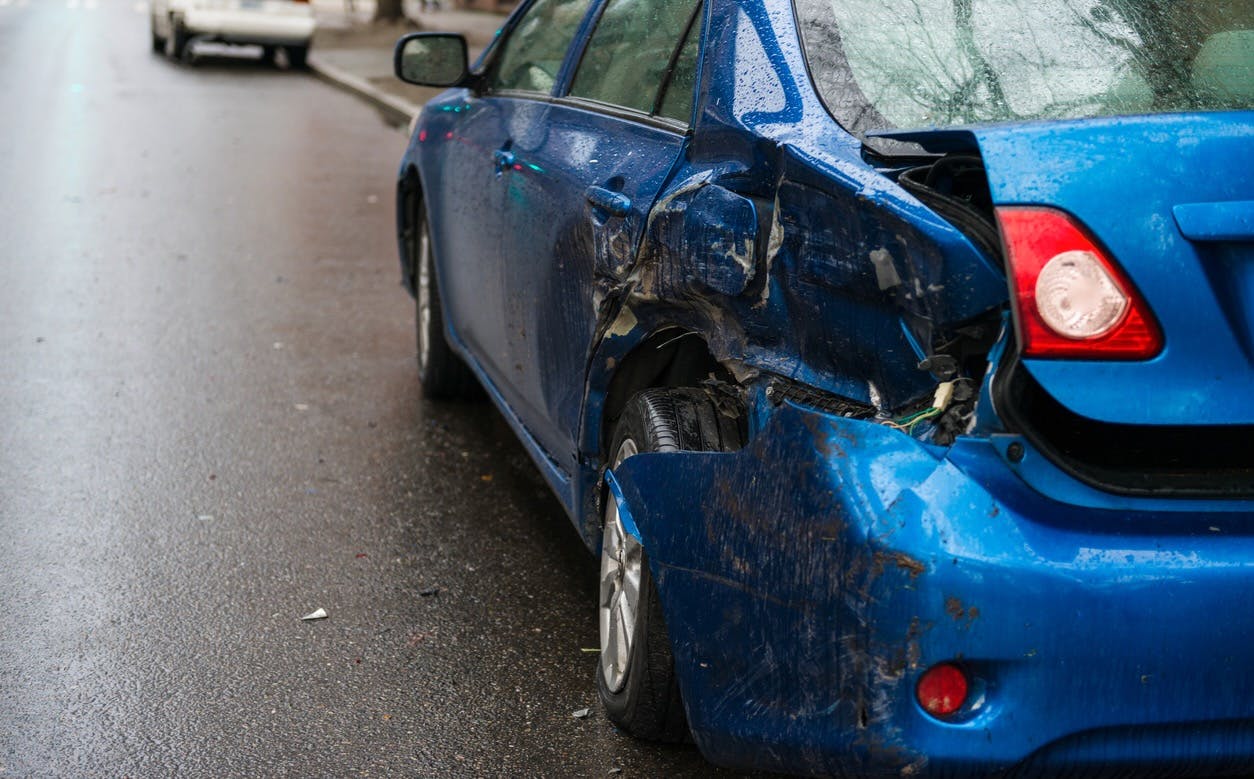 Hit and run on car