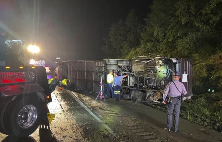 Ohio Coach Bus Accident in Dauphin Pa