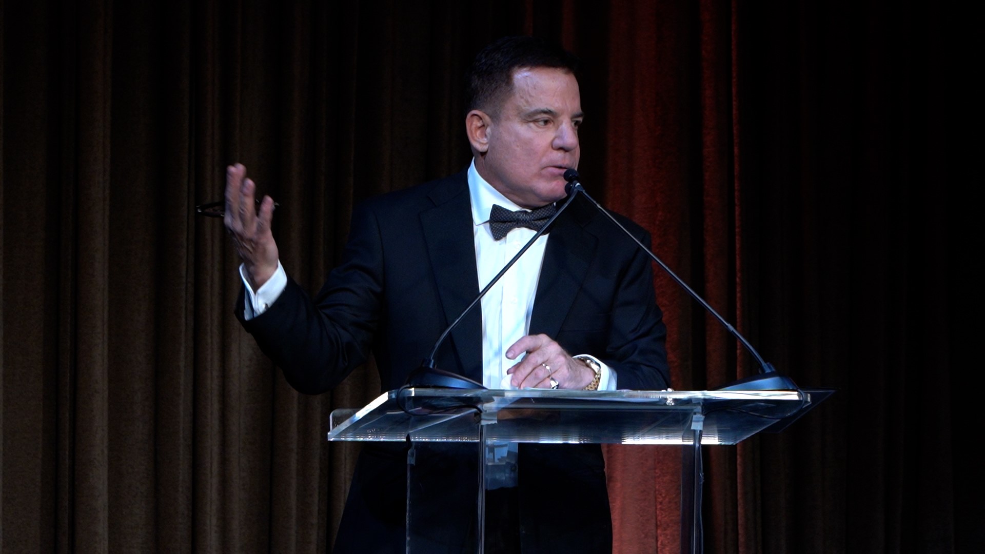 Michael S. Lamonsoff speaking at Restore Foundation's Freedom Gala