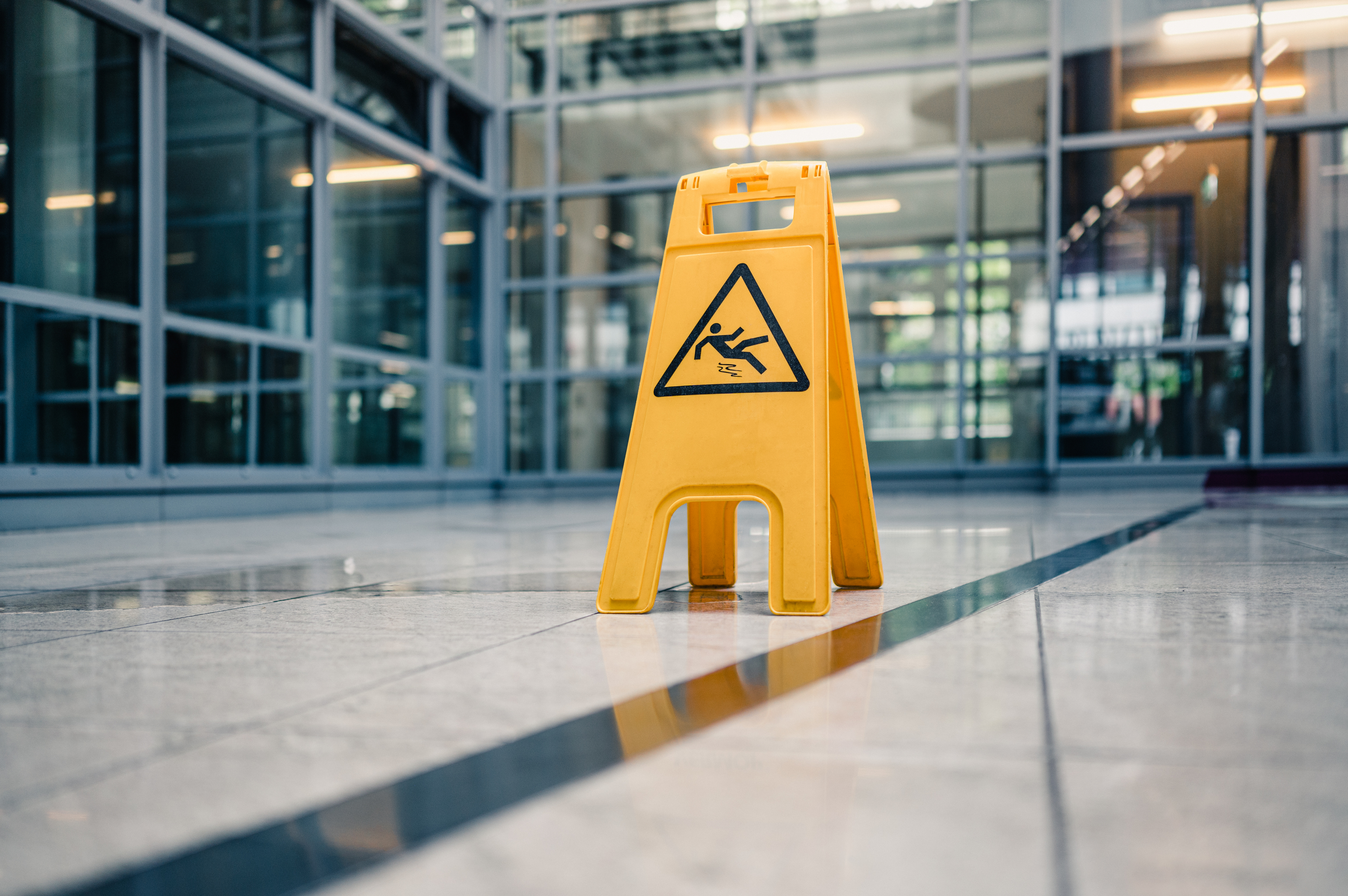 warning sign slippery floor