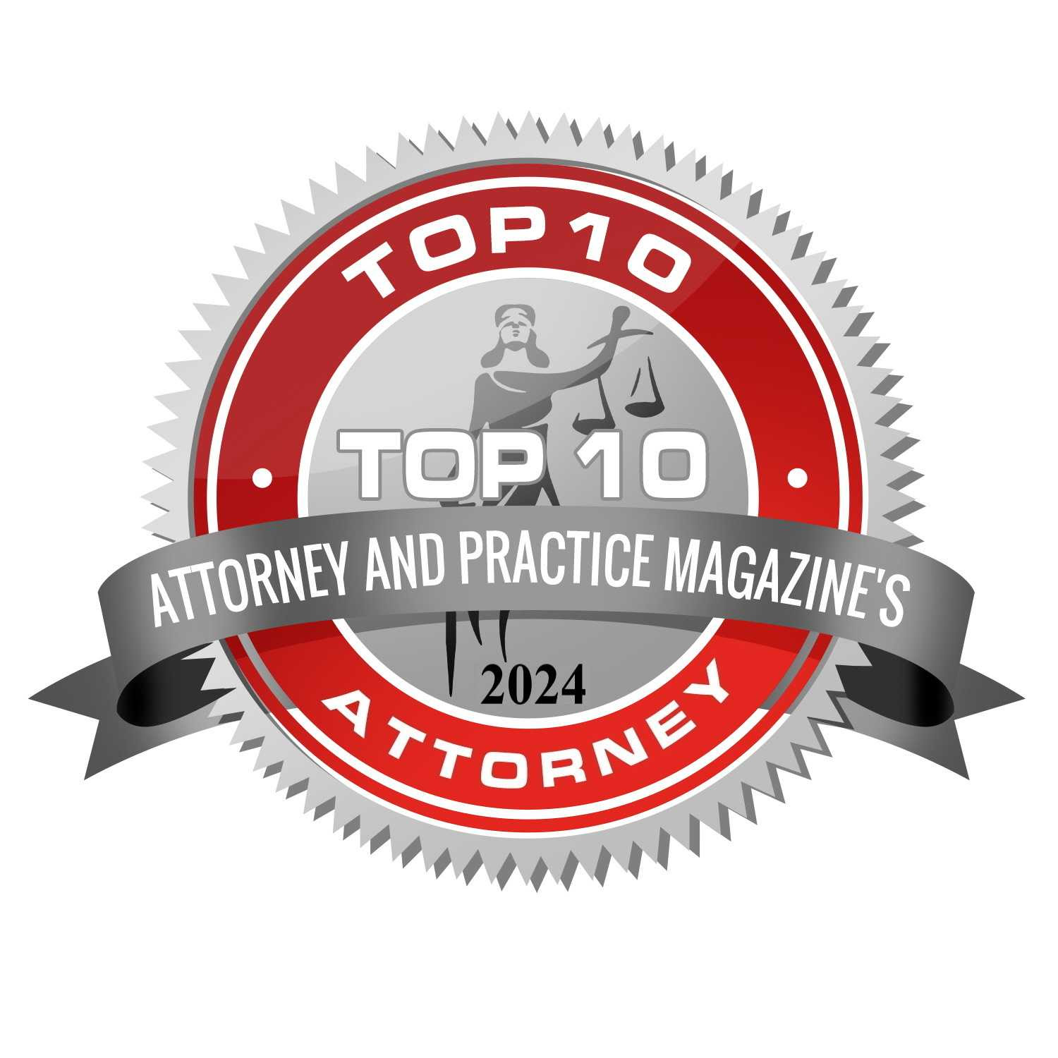 Attorney and Practice Magazine <span class='block'>Top 10 Personal Injury Attorney Award</span>