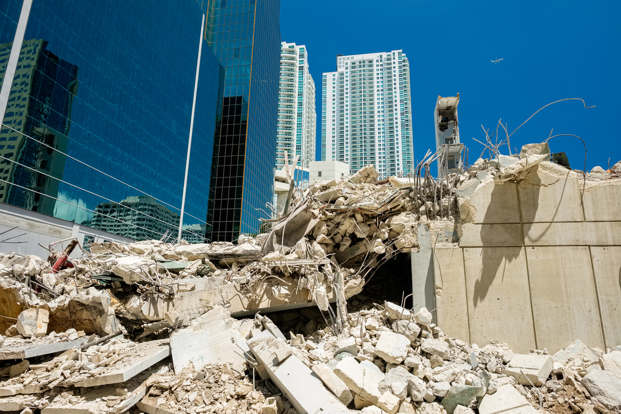 Building that has collapsed