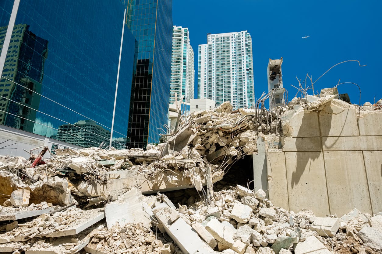 Building that has collapsed