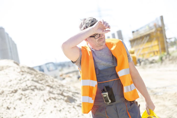 hot construction worker