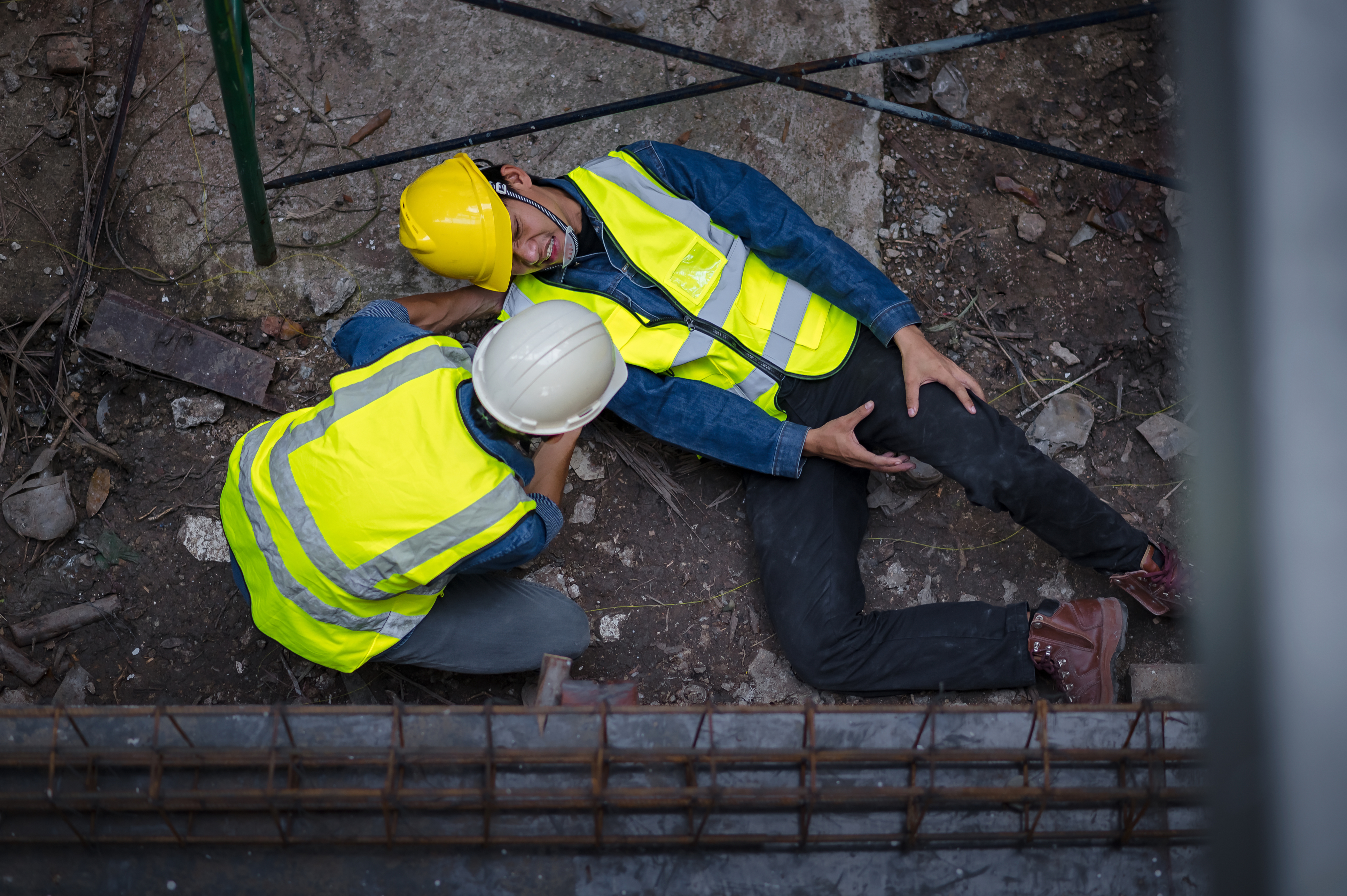 construction worker fall