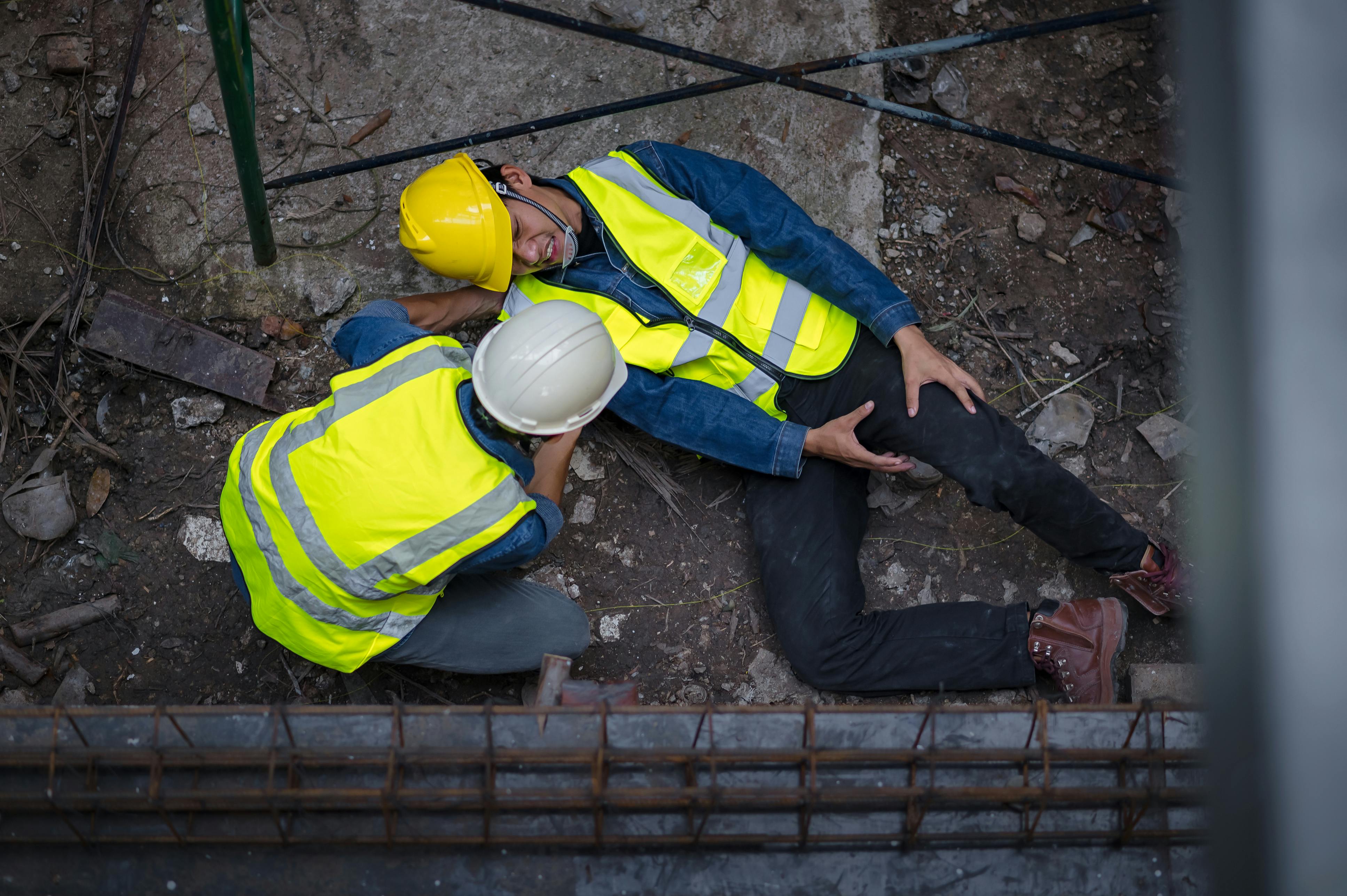 construction worker fall