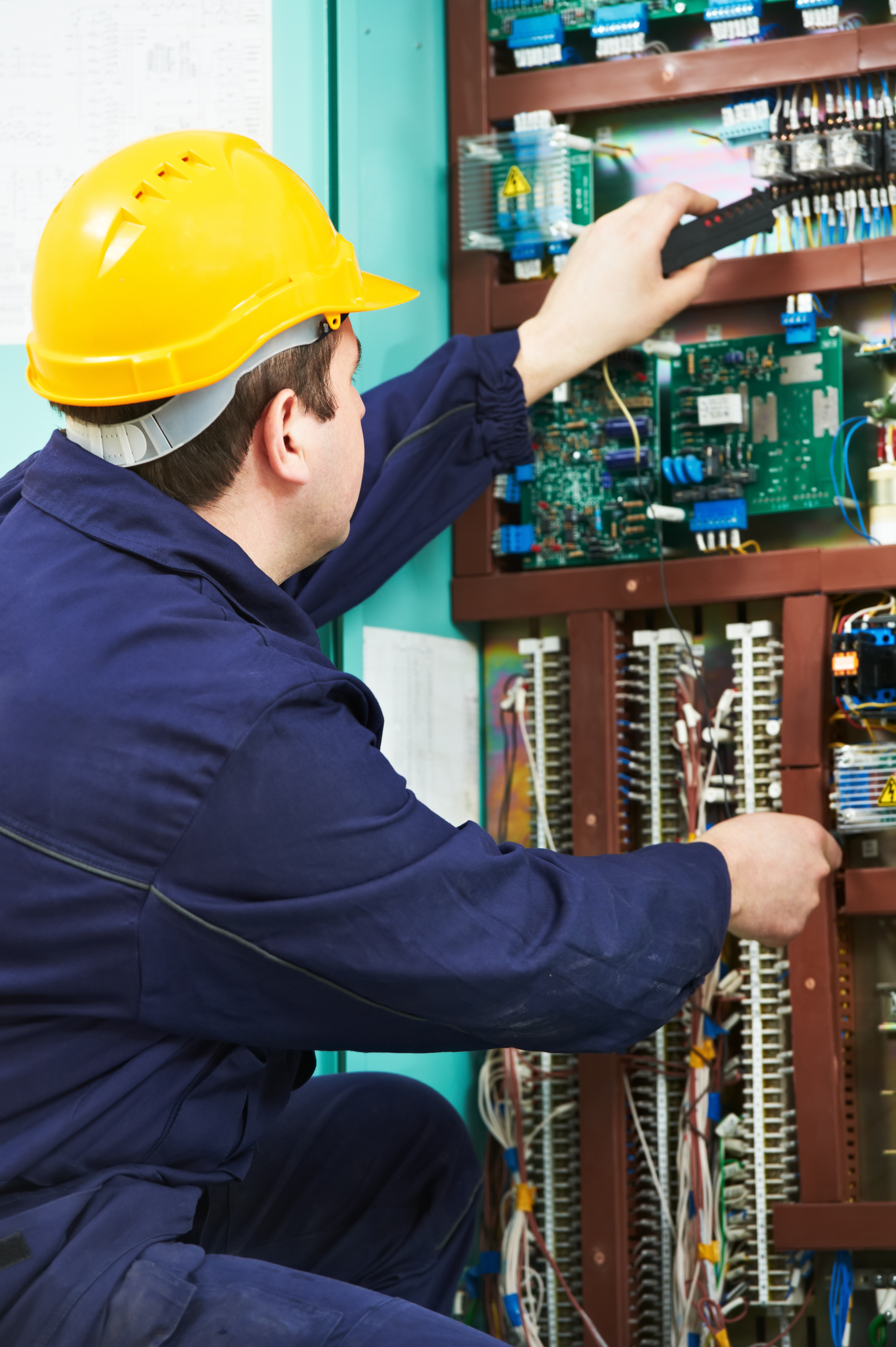 electrician on worksite