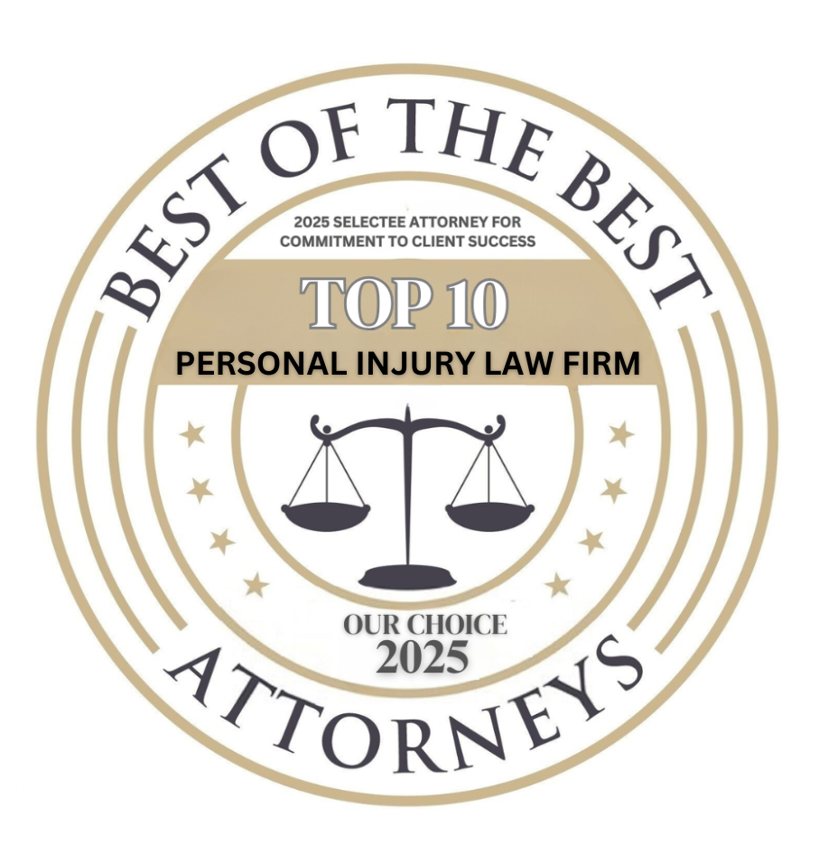 Top 10 Best of The Best Personal Injury Law Firm Award