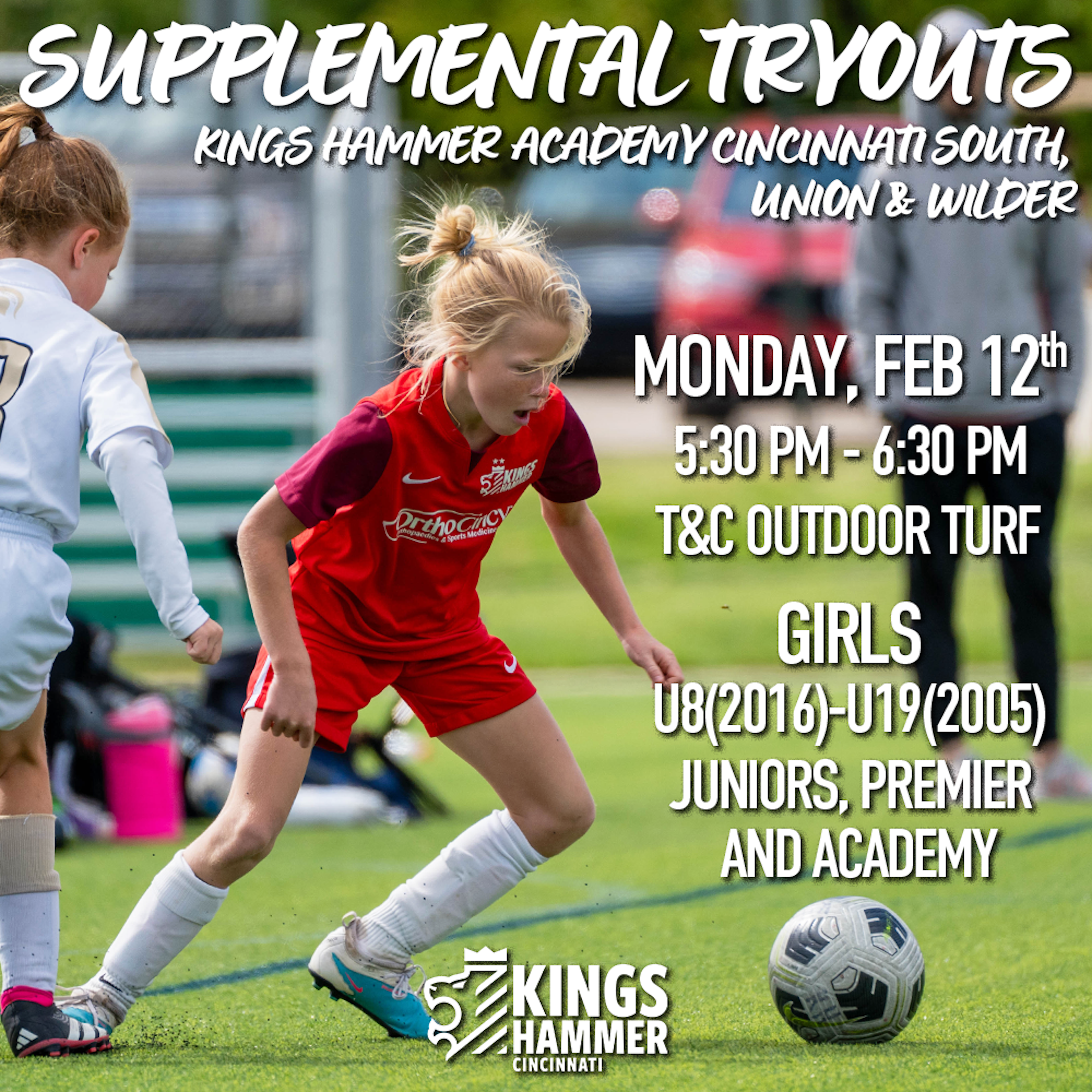 KH CINCINNATI SOUTH HOLDING SUPPLEMENTAL TRYOUTS FOR ACADEMY, PREMIER AND JUNIORS PROGRAMS
