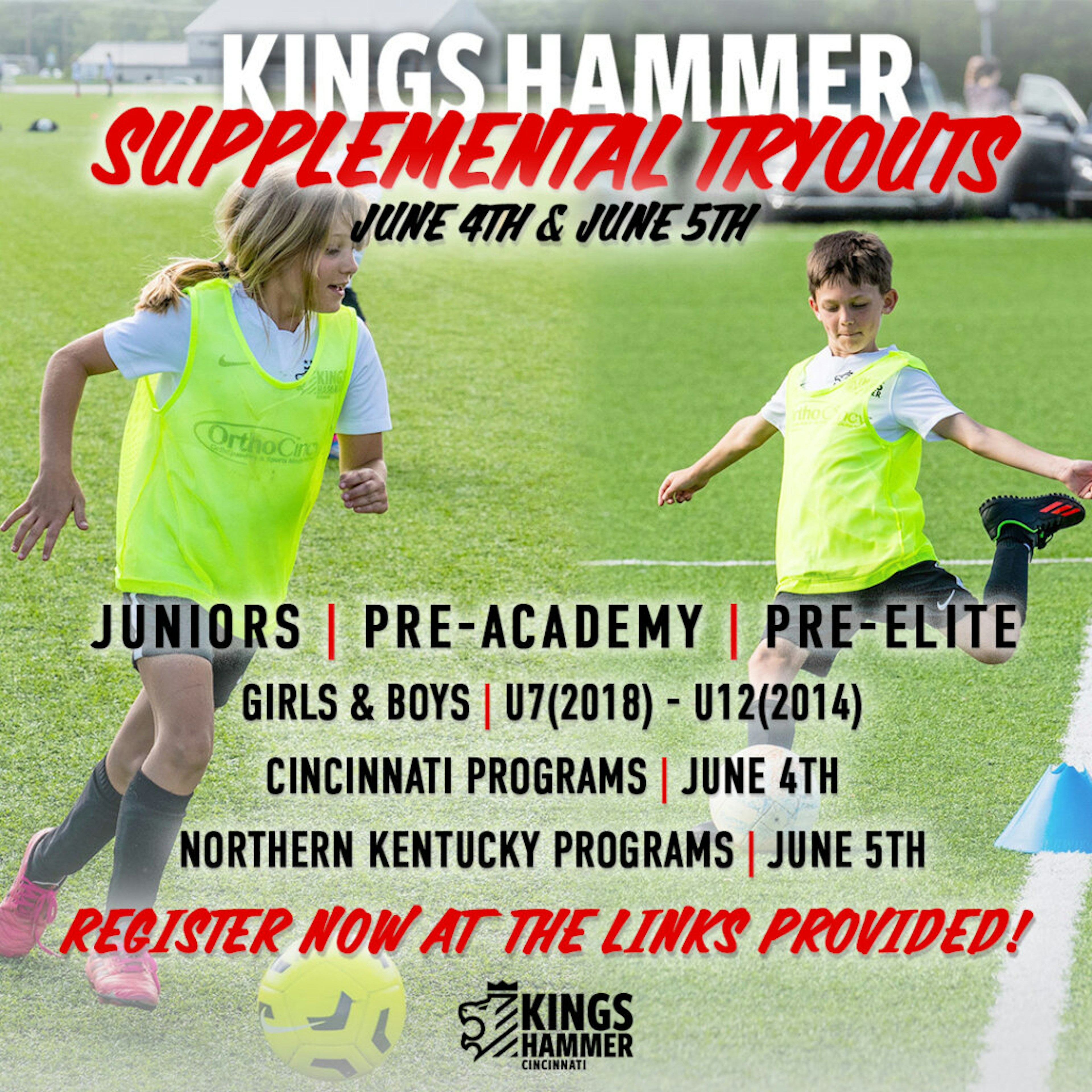 We’re Holding Supplemental Tryouts June 4th & 5th!