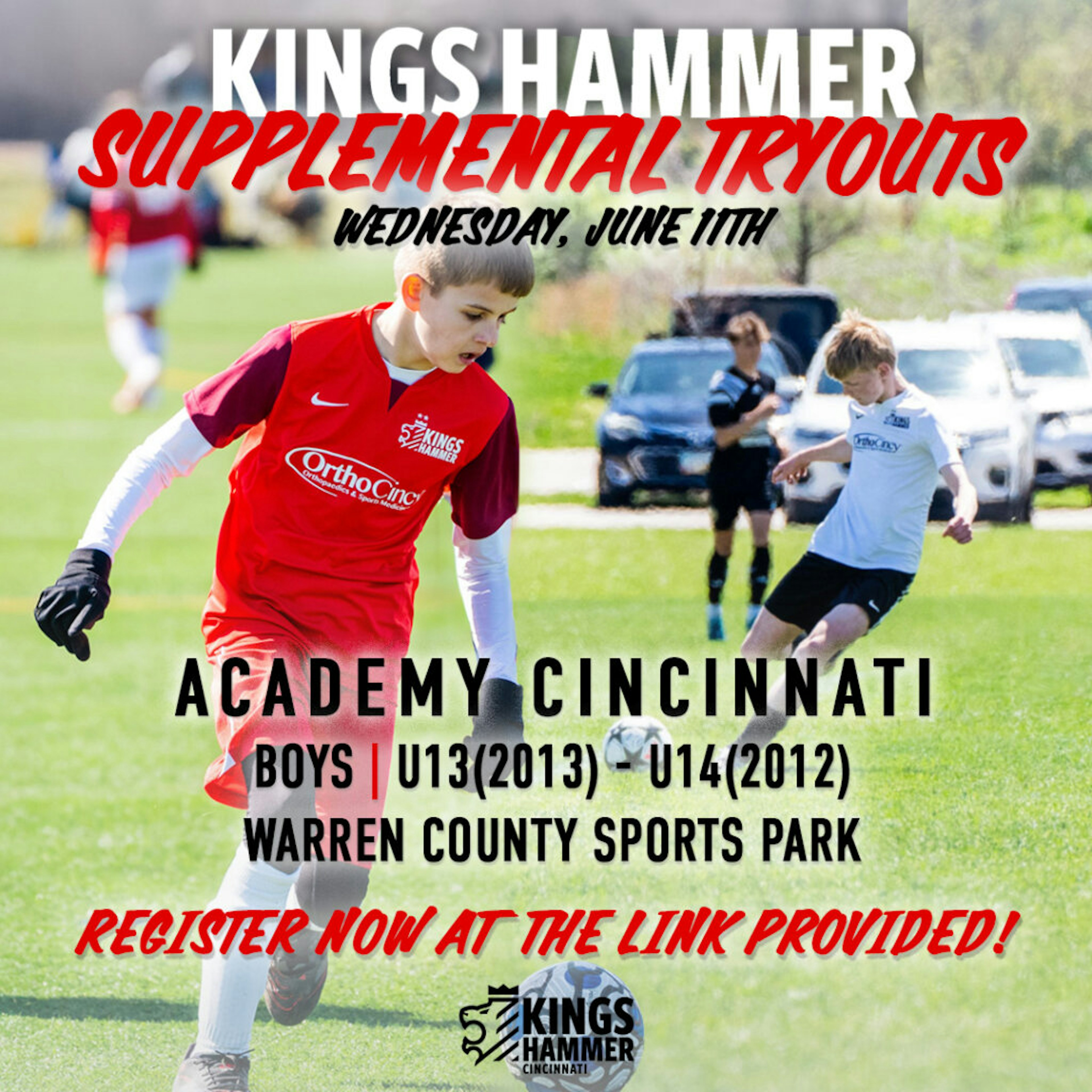 We’re holding Boys Academy Supplemental Tryouts June 11th!