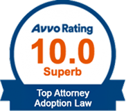 Avvo Rating Top Attorney Adoption Law logo