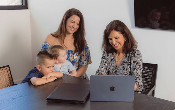 mother with her two sons