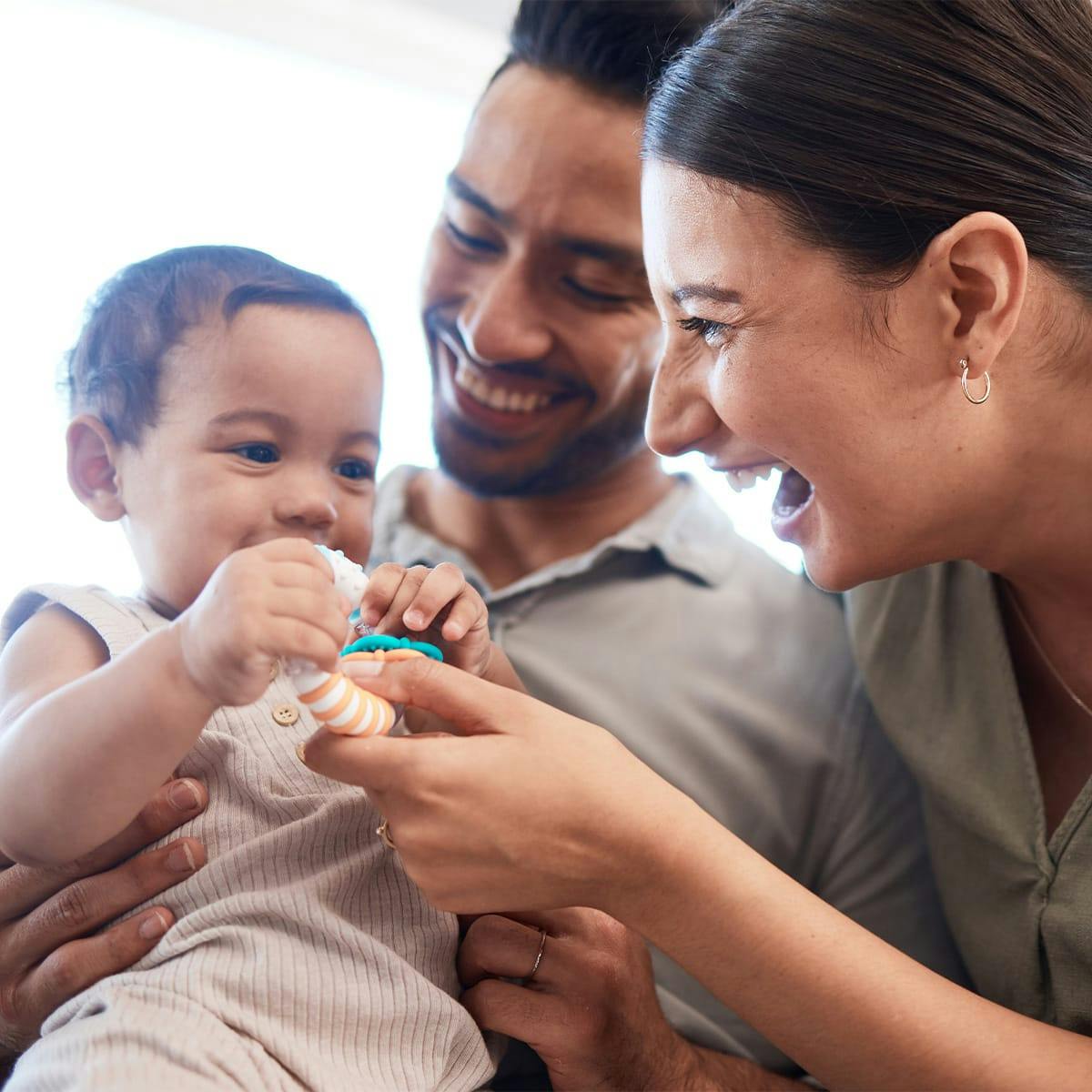 Parents and their baby